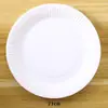 Prato de Jantar Jardim de Infância Feito à Mão DIY Prato Redondo para Pintura Branco Bolo Louça Descartável Decoração de Aniversário Decorações