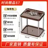 Mesa de Mahjong de Design Mesa de Centro Porta-Chá Sala de Xadrez e Cartas Suporte Especial para Copo de Água Cinzeiro Mesa de Chá Mesa de Chá Pequena