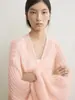 Cárdigan de Mohair Estilo Holgado y Perezoso Rongmei para Mujer 26 Primavera y Verano Nuevo Estilo Tot Corte Elegante Chaqueta de Punto