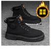 Botas de Motociclista Martin para Hombre, Botas de Trabajo Clásicas Retro de Caña Alta Estilo Británico, Suela Gruesa, Antideslizantes, Resistentes al Desgaste, Botas Abejorro para Hombre