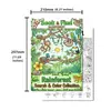 10 folhas/pacote de pôsteres para colorir, novo divertido transfronteiriço floresta tropical busca rabisco colorir educacional criativo pôsteres desenhados à mão
