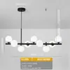 Lámpara Colgante de Vidrio para Restaurante de Lujo Ligero Frijol Mágico, Diseño Creativo Minimalista Italiano, Lámpara de Mesa para Comedor de Villa, Sin Aluminio