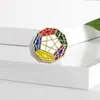 Serie de Cubos de Rubik Creativos de Venta Caliente Transfronteriza Broche de Succión Magnética Insignia de Bolso Accesorios Colgantes de Metal Lindos de Moda para Mujer