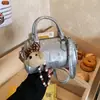Bolso Pequeño Texturizado de Moda Transfronterizo para Mujer, Nuevo Bolso Cruzado de Hombro Elegante y Moderno, Bolso de Mano Informal de Moda Tipo Almohada