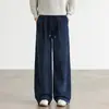 Calça Casual Masculina Estilo Old Money Outono/Inverno 2026 Nova Americana Reta Solta Versátil Emagrecedora Perna Larga Tendência