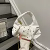 Bolso Estilo Coreano con Adornos de Pedrería Personalizados, Nuevo Modelo Verano 2026, Diseño de Color Sólido, Bolso de Hombro y Axila Moderno y Elegante