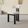 Cadeira de Jantar Vintage em Madeira Maciça Estilo Francês com Padrão de Bigodes de Gato, Nostálgica Pastoral Retrô Designer Decoração de Sala de Estar de Luxo Leve