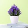 Planta de flores artificiales en maceta para decoración del hogar, escritorio, plantas verdes, sala de estar interior, árbol pequeño de plástico, bonsái, flores