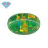 Huagang Gema Forma de Huevo ÓPALO Sintético Piedra en Bruto Cara ÓPALO Artificial Oval Fondo Plano OP21