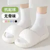 Calcetines de Algodón Puro para Maternidad Primavera/Verano Delgados Tricolor Casual Estilo Coreano Ins Sin Costuras para Mujer Media Pantorrilla Versátiles Calcetines para Estudiante