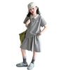 Conjunto de Verano para Niñas Camiseta Polo de Manga Corta y Shorts Estilo Coreano Casual y Elegante Conjunto de Verano de Dos Piezas para Niños