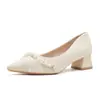 Zapatos de Mujer de Tacón Bajo y Punta Fina 2026 Estilo Nuevo, Perfectos para Vestidos, Boca Baja Estilo Francés, Impresionantes Zapatos de Boda con Tacón Grueso, Zapatos para Dama de Honor, Cómodos y No Cansan los Pies