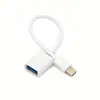Cable Adaptador Moldeado por Inyección Otg Cable de Conversión para Disco USB Cabezal de Conversión USB a Typec Cable de Extensión para Transmisión de Datos