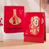 Calendário de Mesa Festivo Vermelho 2027, Planejador de Ano Novo, Ornamento para Mesa de Escritório, Presente Corporativo Empresarial, Calendário de Mesa Personalizável