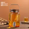 Botella de vino espumoso botella vacía con sello de grifo recipiente de botella de vidrio para vino espumoso de salud de ginseng para el hogar