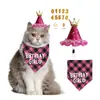Toalla de saliva estilo británico transfronteriza Sombrero de decoración para fiesta de mascotas Sombrero para mascota Sombrero para perro Accesorios para perro