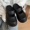 Moda feia fofa novo verão ao ar livre calçados dedo do pé grande sapatos brancos femininos simples caindo estilo praia Mary Jane sandálias