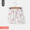 Shorts de bebê verão fino desgaste exterior algodão puro bebê vestido de verão para meninos e meninas 1 ano de idade 2 calças de virilha aberta calças masculinas de virilha aberta