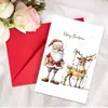79 Modelos Sourcing Direto Transfronteiriço Conjunto de Cartões de Natal Criativo Novo Material de Decoração para Festival de Natal Cartões com Envelopes