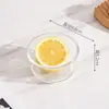 Tigela de Vidro Resistente a Altas Temperaturas para Conservar Alimentos Tigela Redonda de Vidro para Micro-ondas Tampa de PE Caixa Simples para Conservar Alimentos Conjunto de Tigelas Domésticas Tigela Redonda