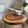 Mesa de Centro Plegable de Madera Maciza, Mesa Pequeña Simple para Balcón Exterior, Mesa Baja Tatami para Sala de Estar, Mesa de Centro para Balcón