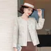 Elegante abrigo ligero para madres de mediana edad, nueva ropa china de primavera y otoño para mujer, tops de aspecto juvenil para madres de mediana edad, talla grande