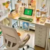 Escritorio Casa de Alquiler Escritorio de Estudio para Estudiantes Escritorio para Computadora Hogar Dormitorio Escritorio de Escritura Escritorio de Oficina Multifuncional