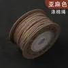 Algodón Poliéster Encapsulado Cuerda de Algodón Hilado Compacto Quemable Hilo de Wengué Hilo de Cuerda Pulsera de Cuerda de Bodhi Enhebrado de Cuentas Hilo de Algodón