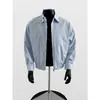 Chaqueta Transfronteriza para Hombre Primavera y Otoño 2025 Nueva con Cuello Alto Top para Ciclismo Correr Cortavientos Corta Deportiva Ocio al Aire Libre