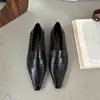 2025 Nova Coleção Primavera Estilo Retrô Bico Quadrado Boca Profunda Sapatos Femininos Moda Salto Plataforma Marrom Sapatilhas Salto Baixo Salto Alto