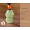 Pingente de Jade Hetian Natural do Ano do Cavalo do Zodíaco Chinês para Nascidos no Ano do Cavalo, Item de Presente em Joia