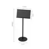 Porta-cartão de mesa de aço inoxidável suporte de exibição para restaurante buffet placa de mesa suporte para cartão de mesa placa de menu apagável placa de mesa assento sinal de mesa