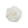 Mini camélia com borda queimada de 4cm DIY flor com borda assada saia de flor acessórios para chapéu de animal de estimação infantil atacado no local