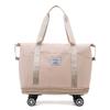 Bolsa de Viaje de Gran Capacidad Rueda Universal Portátil Doble Capa Extensible Bolsa para Deporte y Fitness Bolsa de Almacenamiento para Viajes de Negocios de Corta Distancia