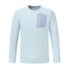 Camiseta de Manga Larga de Secado Rápido para Hombre Niaojia Outdoor Cuello Redondo Top Deportivo Ropa de Trabajo Versátil Casual Ropa para Correr y Entrenamiento