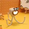 Luz Noturna de Polvo Transfronteiriça Mini Estudante Fofo Desenho Animado Suporte de Mesa para Celular Brinquedo Criativo Pequeno Ornamento