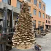 Vendas de Fábrica Decorações de Árvore de Natal Artesanais de Madeira Enfeites Casa Pousada Atmosfera de Feriado Construção de Cena