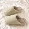 Fábrica de Sapatos Qidan Pantufas de Algodão Silenciosas Femininas Outono e Inverno Internas Casa Quente Mais Veludo Antiderrapante Domésticas Pantufas de Algodão Masculinas