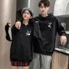 Ropa de Pareja Sudadera con Capucha de Terciopelo para Mujer Otoño e Invierno 2025 Espesada Marca de Moda Holgada Juventud Estudiante Uniforme de Clase Chaqueta de Moda