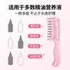 Peine aplicador de líquido de cristal para el cuero cabelludo Mino, portátil, transparente, no pegajoso, peine aplicador de líquido para el crecimiento del cabello, peine de masaje con bola rodante