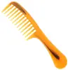 Peine antiestático de tendón de res plegable constantemente no pierde dientes peine de dientes anchos mango largo peine de cuerno de plástico hombres y mujeres peine pequeño de masaje
