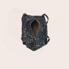 Bolso de Hombro tipo Dumpling para Commuter de Otoño e Invierno para Mujer, Bolso de Hombro Denim Estampado Leopardo, Bolso de Hombro Cruzado Boston Vintage Suave, Disponible para Dropshipping