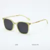 Gafas de Sol Blancas Arroz Estilo Coreano para Mujer 2025 Nuevo Caja de Moda Celebridad de Internet Gafas de Sol con Protección UV Sentido Avanzado Cara Cuadrada Redonda