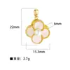 Accesorios para joyería diy directos de fábrica colgante H chapado en cobre colgante simple de piedra ojo de gato colgante de cisne microincrustado sin cadena