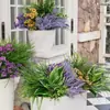 Verde Artificial para Fronteira Amazon Eucalipto Lavanda Jardim Hotel Decoração Adereços Conjunto Combinado de Flores Artificiais