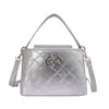 Bolsa de Maquillaje Estilo Pequeña Fragancia Otoño 2026 Acolchado de Diamantes Bolso de Mano para Lonchera Bolsa Pequeña Bolso de Hombro Único Bolso Cruzado Bolso para Mujer