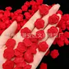 Flor de Rosa Flocada Estilo Francês 19mm Pulseira DIY Corrente para Celular Pingente para Carro Acessórios com Contas Atacado para Celebridades da Internet Transmissão ao Vivo