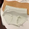 Pantaletas de mujer sin costuras de tiro alto, alta elasticidad, seda de hielo ultradelgada, fuelle extendido de ácido poliláctico, secado rápido, ajustadas a la cadera, pantis de talla grande al por mayor