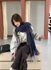 Bufanda Cuadros Clásica Versátil Estilo Británico Chal de Cachemira Sintética Unisex Estilo Pareja Bufanda Caliente de Invierno para el Cuello