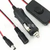 Adaptador de Energia DC Fêmea para Cigarro Fêmea para Carro Adaptador DC5521 Plugue para Acendedor de Cigarros Geladeira